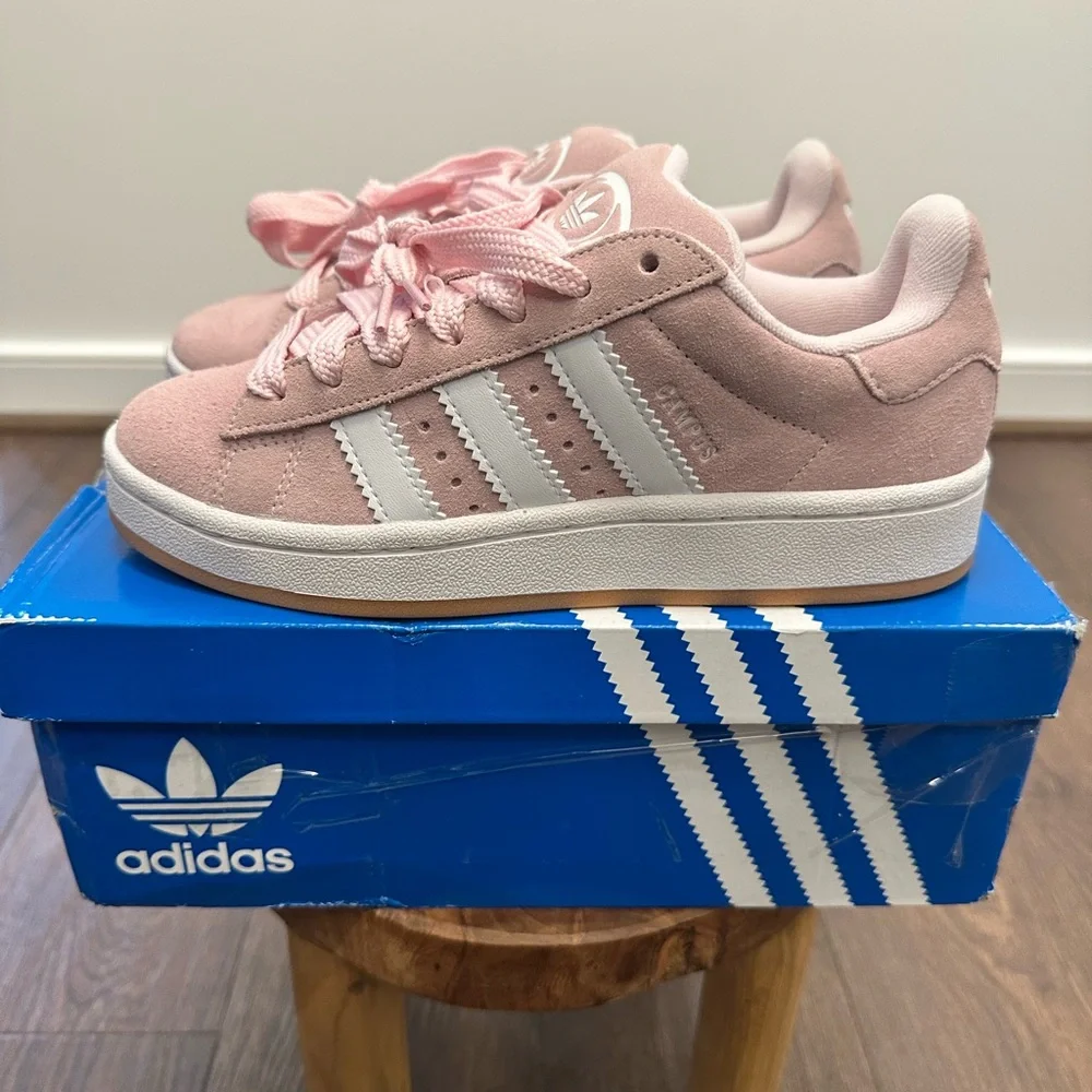 Adidas Campus 00s 3 Pink & White Gum Bottom Sneakers, Size 4 (Women’s Sz 5.5)